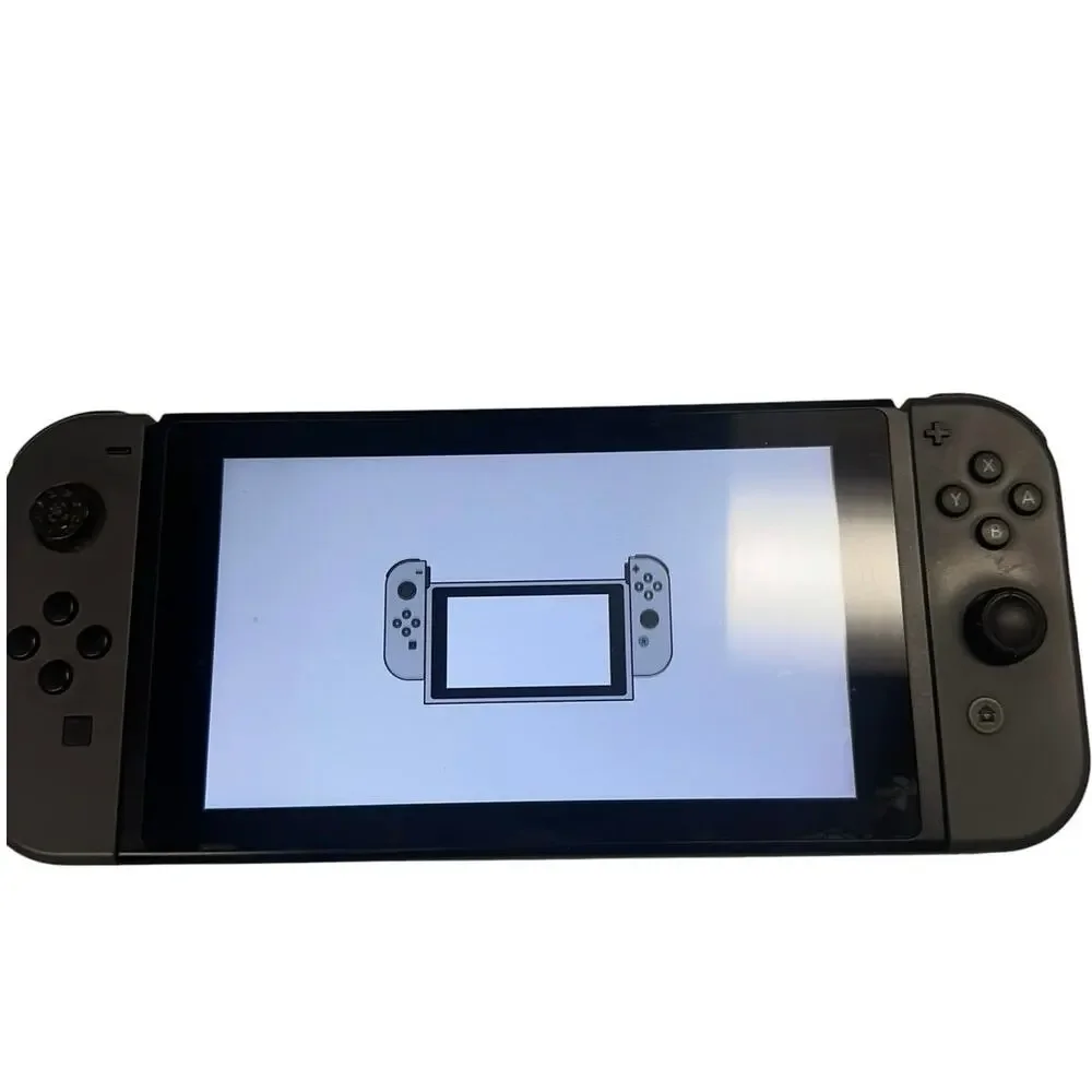 Nintendo Switch HAC-001 Console Bundle Dock Charger Grip Joy-Cons Read